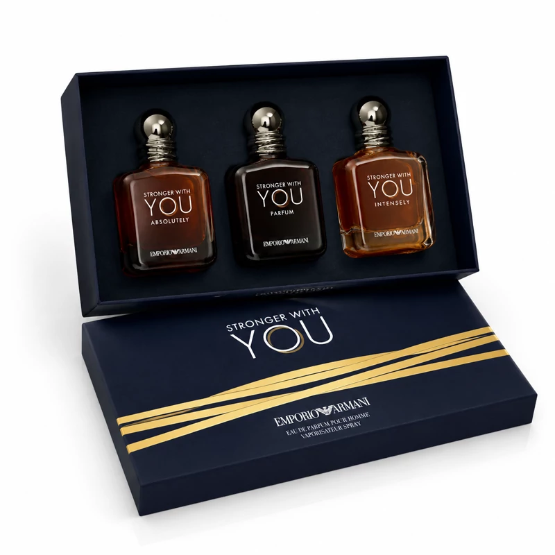 ست 3 عددی عطر مردانه برند امپریو آرمانی پک هدیه شامل Absolutely، Parfum و Intensely