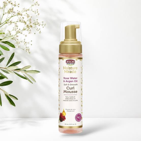 موس مو رز واتر و روغن آرگان آفریکن پراید African Pride Moisture Miracle Rose Water & Argan Oil Curl Mousse