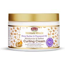 کرم فر کننده آفریکن پراید African Pride Moisture Miracle Shea Butter & Flaxseed Oil Curling Cream