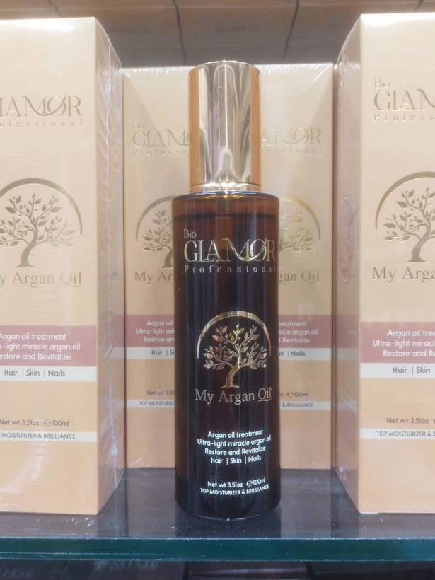 روغن آرگان بایو گلامور Bio Glamor My Argan Oil | ترمیم، آبرسان و براق‌کننده مو اورجینال