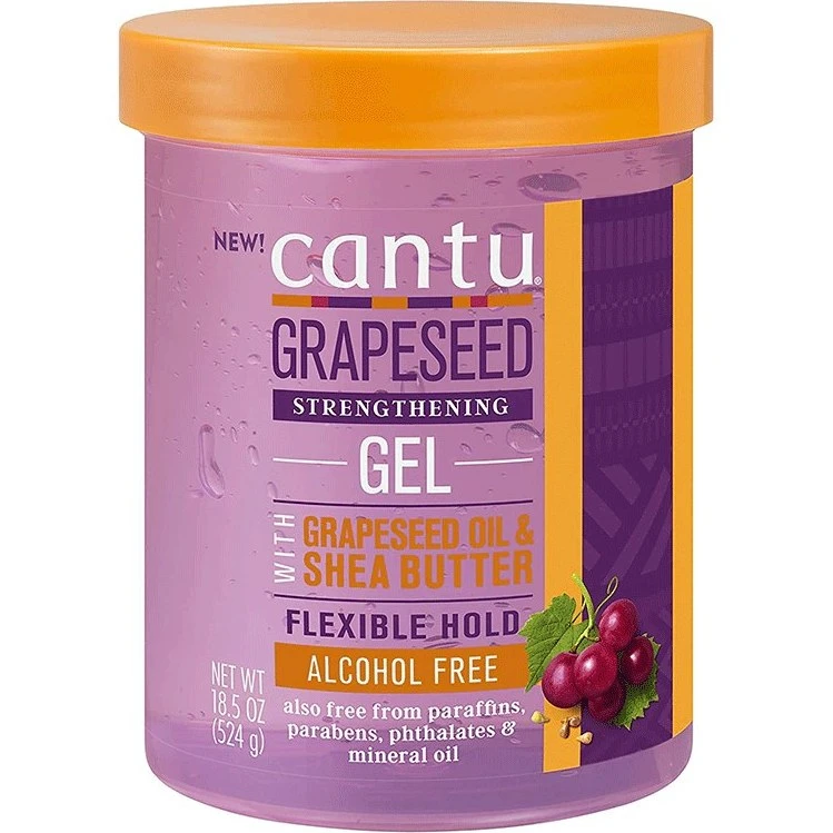 ژل کانتو تقویت مو دانه انگور موهای فر Cantu Grapeseed Strengthening Gel