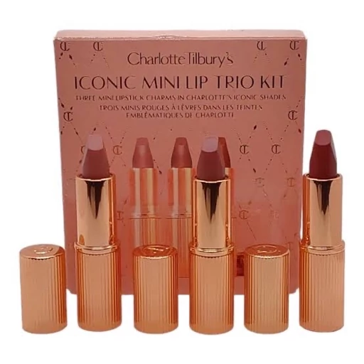 پک 3 تایی رژ لب شارلوت تیلبری ICONIC MINI LIP TRIO KIT  اورجینال