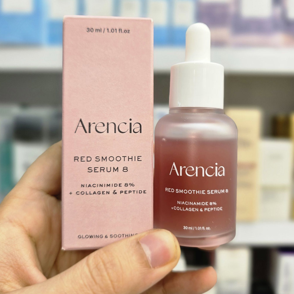 سرم کلاژن و پپتاید 8 درصد اسموتی قرمز آرنسیا / Arencia اورجینال