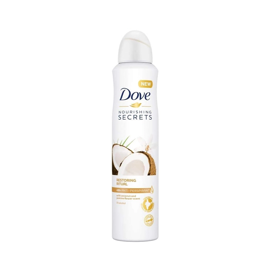 اسپری داو Dove 250ml مدل (nourishing secrets) یاسمن و نارگیل