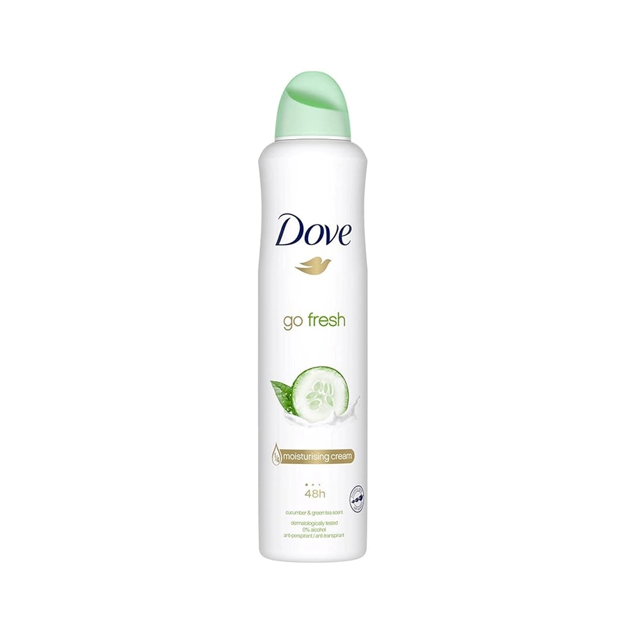 اسپری داو Dove انگلستان 250ml مدل گو فرش (go fresh) چای سبز و خیار
