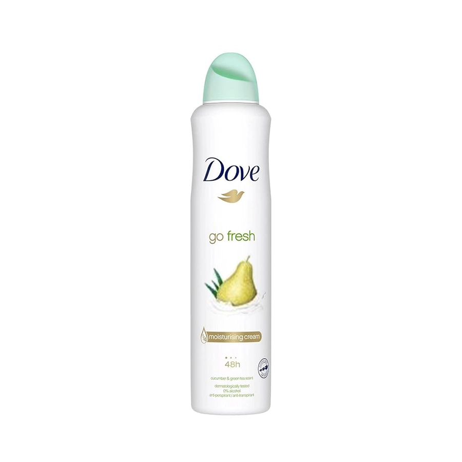 اسپری داو Dove انگلستان 250ml مدل گو فرش (go fresh) آلوورا و گلابی