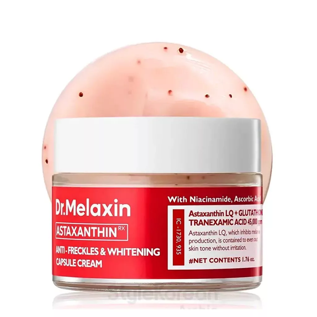 کرم کپسولی معجزه ضد لک و روشن کننده آستاگزانتین و txa دکتر ملاکسین  اورجینال /dr-melaxin