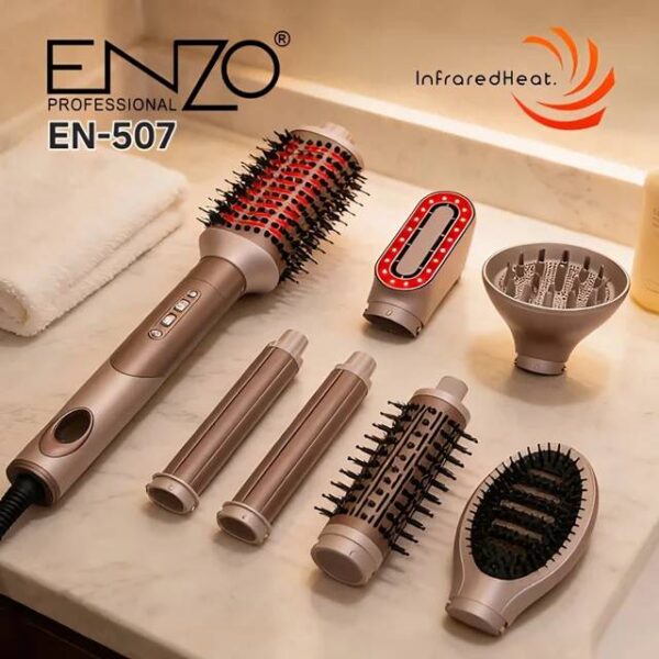 سشوار و حالت‌دهنده ۷ کاره انزو Enzo Professional مدل En 507 اورجینال