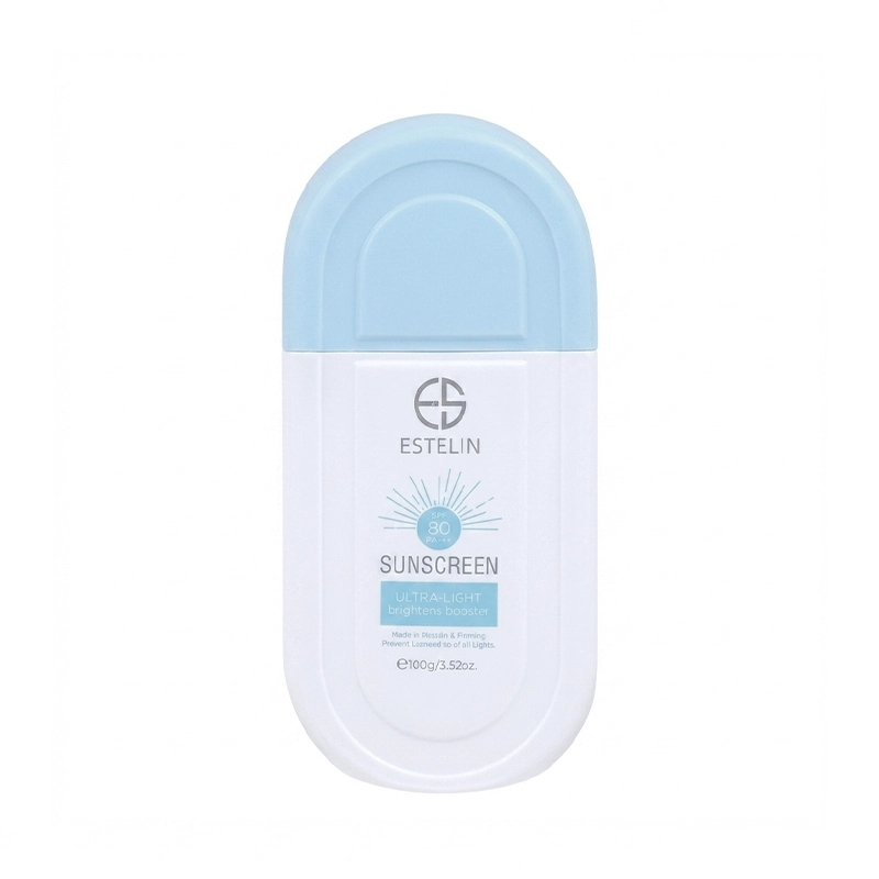 ضد آفتاب بی‌رنگ و آبرسان استلین (Estelin Sunscreen Ultra-Light Hydrating SPF 80 PA+++) اورجینال