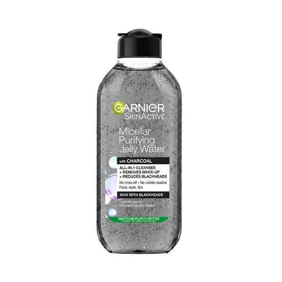ژل میسلار حاوی زغال گارنیر Garnier SkinActive مناسب پوست دارای جوش سر سیاه و پاک‌ کننده آرایش چند کاره اورجینال