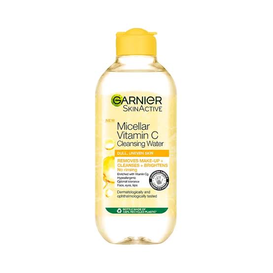 میسلار واتر ویتامین C گارنیر Garnier SkinActive مناسب پوست کدر و ناهموار پاک‌کننده آرایش چند کاره اورجینال