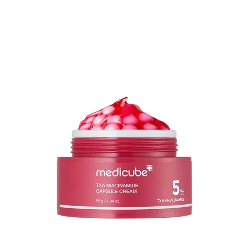 کرم کپسولی ضد لک و روشن کننده مدیکیوپ مدل تی‌ ایکس‌ آ نیاسینامید ۵ درصد Medicube TXA Niacinamide 5 Capsule Cream