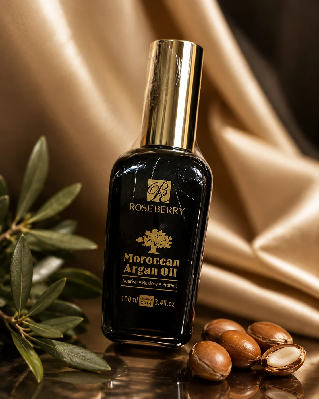 روغن آرگان مراکشی  اصلی رزبری 100 میل اورجینال