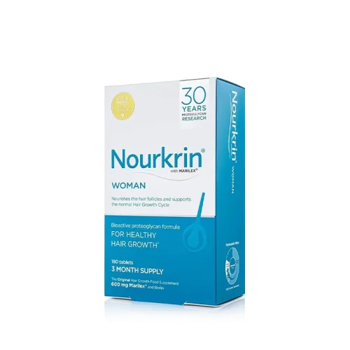 قرص نورکرین بانوان ۱۸۰ عددی مکمل تقویت و رویش مجدد مو Nourkrin Woman Hair اورجینال