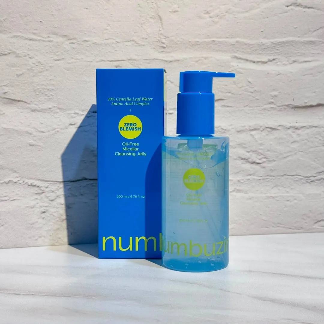 ژل پاک کننده بدون چربی ضد جوش زیرو بلمیش نامبوزین 200 میل numbuzin No.0 Zero Blemish Oil-Free Micellar Cleansing Jelly