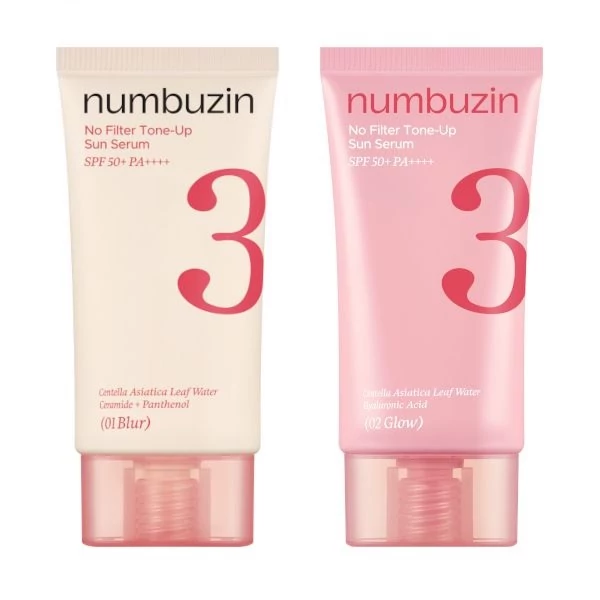 ضد آفتاب تون آپ سرمی شماره 3 نامبوزین SPF50 PA Numbuzin No.3 No Filter Tone-Up Sun Serum