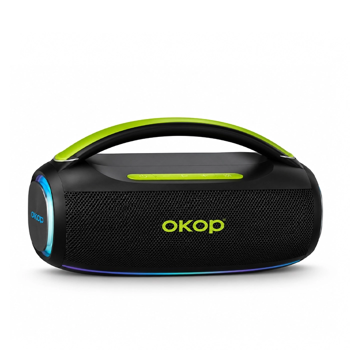 اسپیکر بلوتوثی قابل حمل اکوپ OKOP مدل KP-804 با نورپردازی RGB اورجینال