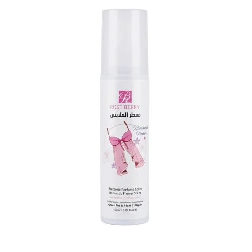 اسپری معطر لباس و لباس زیر رُز بری Rose Berry مدل Romantic Flower اورجینال