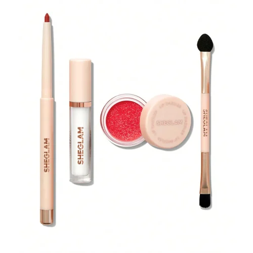 کیت خط لب و گیلیتر لیپ دزلر شیگلم SHEGLAM Lip Dazzler رنگ Red Carpet اورجینال