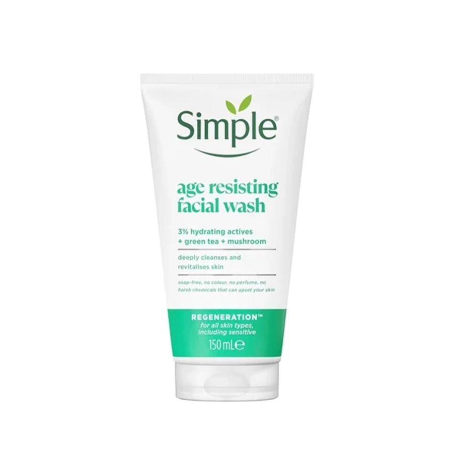 ژل شستشوی صورت ضد پیری سیمپل (Age Resisting Facial Wash) Simple اورجینال