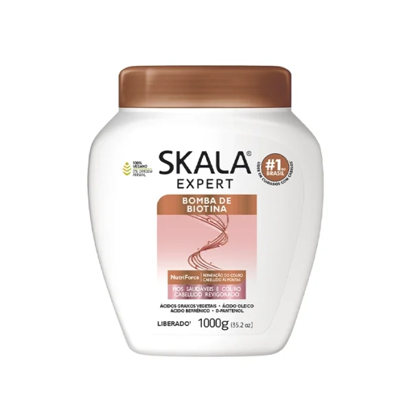 ماسک مو داخل حمام اسکالا 2×1 بمب بیوتین Skala Bomba de Biotina حجم ۱۰۰۰ گرم اورجینال