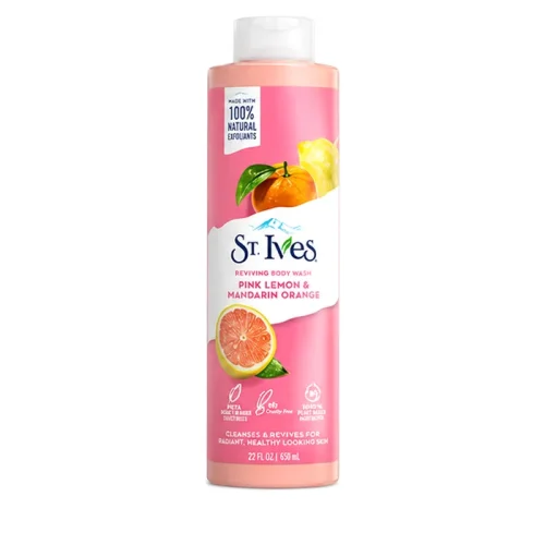 شامپو بدن طراوت بخش سنت ایوز لیمو و پرتقال ST. Ives Pink Lemon & Mandarin Orange حجم ۶۵۰ میلی‌لیتر اورجینال