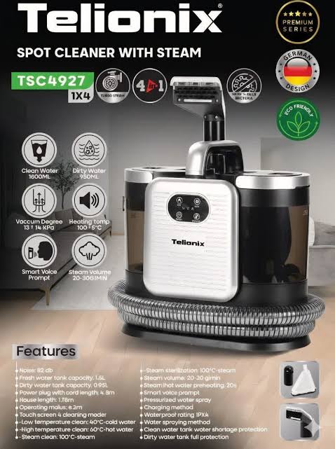لکه بر بخارشو و مبل‌ شوی هوشمند دیجیتال تلیونکس مدل TSC4927  اورجینال
