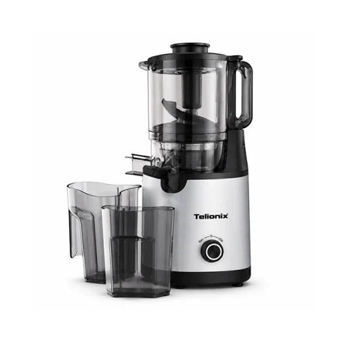 آب‌ میوه‌ گیری آرام (اسلو جویسر) تلیونیکس مدل TSJ1613 با موتور قدرتمند DC و فیلتر استیل اورجینال