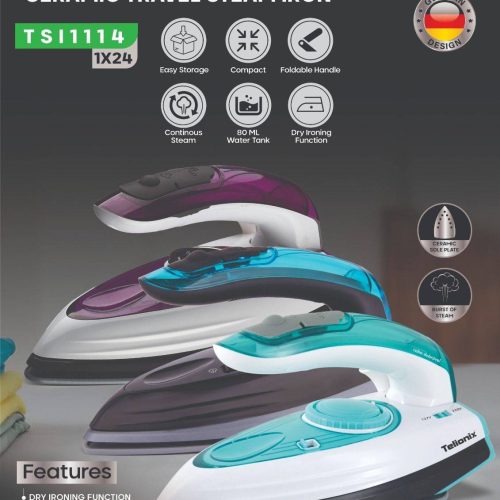 اتو بخار مسافرتی سرامیکی تلیونیکس Telionix مدل TSI1114 اورجینال