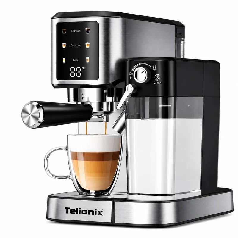 اسپرسو ساز دیجیتال تلیونیکس Telionix مدل TEM5197 اورجینال