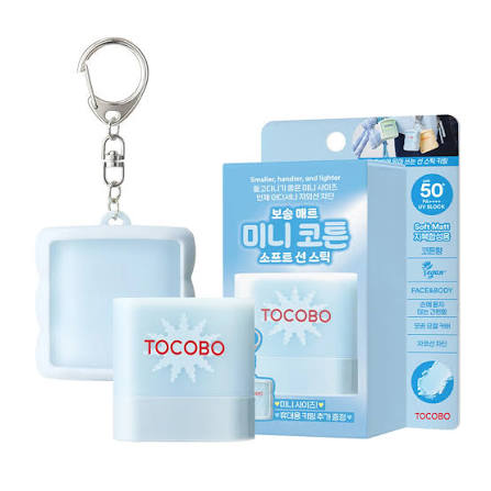 ضد آفتاب استیکی توکوبو مدل Mini Cotton Soft با SPF50 مناسب انواع پوست وزن 11 گرم (آبی)/TOCOBO