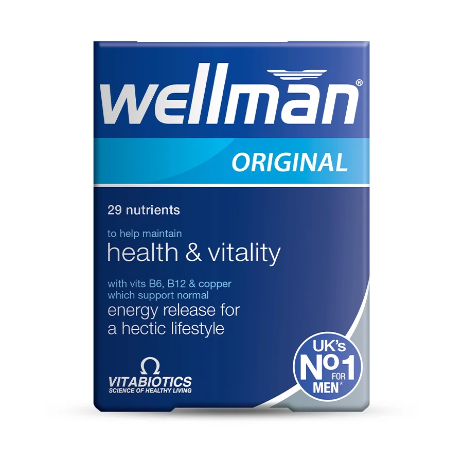 قرص مولتی ویتامین ولمن اورجینال ویتابیوتیکس ۳۰ عددی Vitabiotics Wellman اورجینال